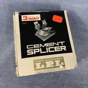 Vintage LPL 3 Way Cement Splicer Film Editing Super 8 Regular 8-16mm 702